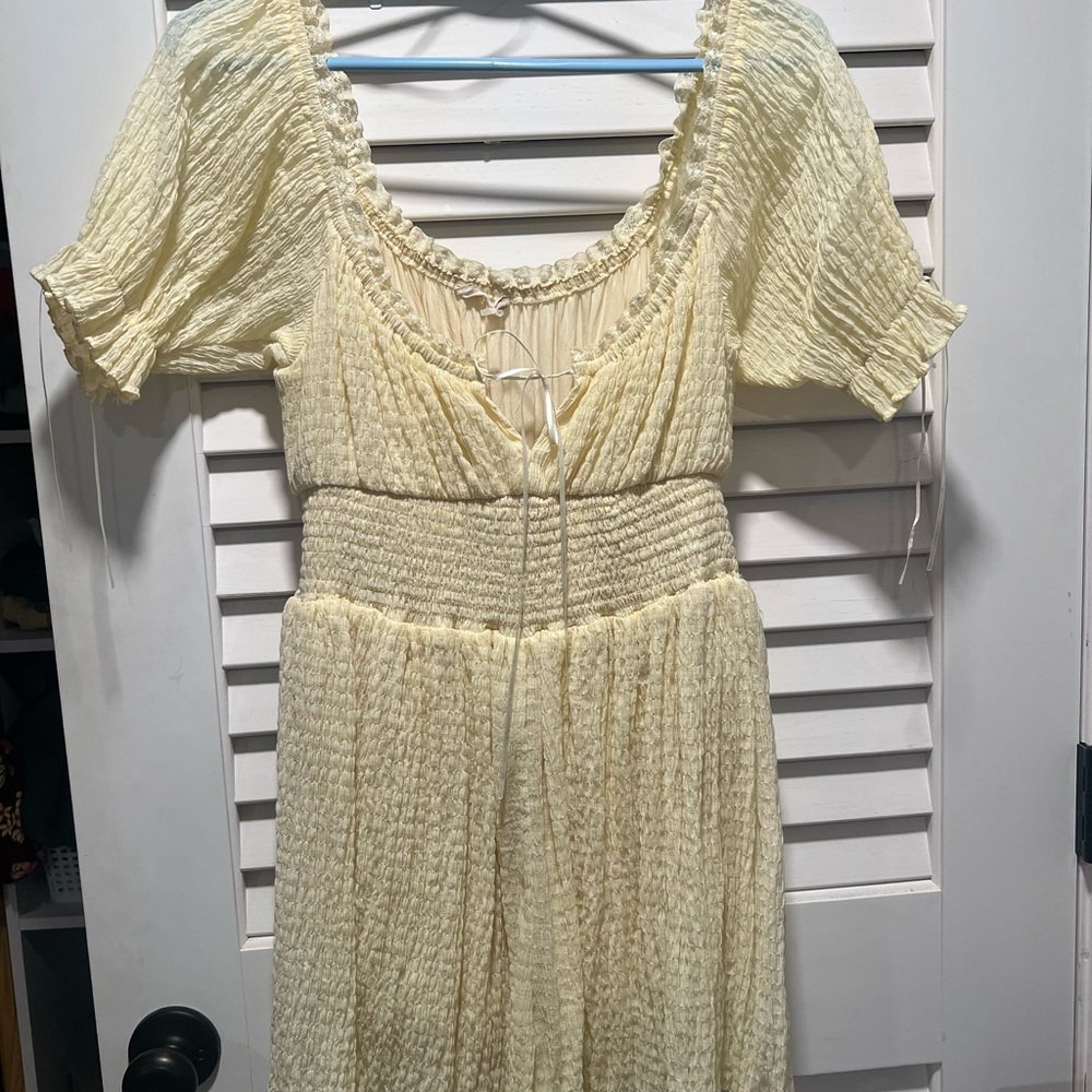 Women’s Pastel Yellow Baby Doll Romper